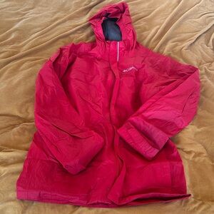 Columbia Vibrant Red Hooded Jacket